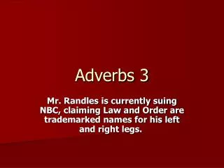 Adverbs 3