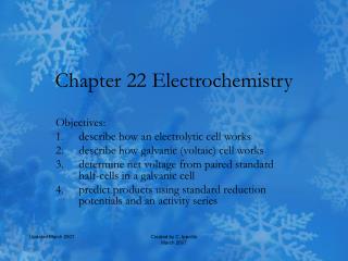 Chapter 22 Electrochemistry
