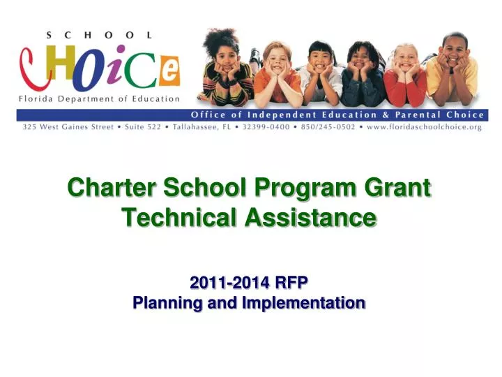 charter school program grant technical assistance 2011 2014 rfp planning and implementation