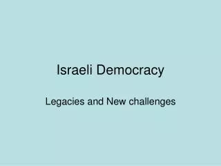 Israeli Democracy