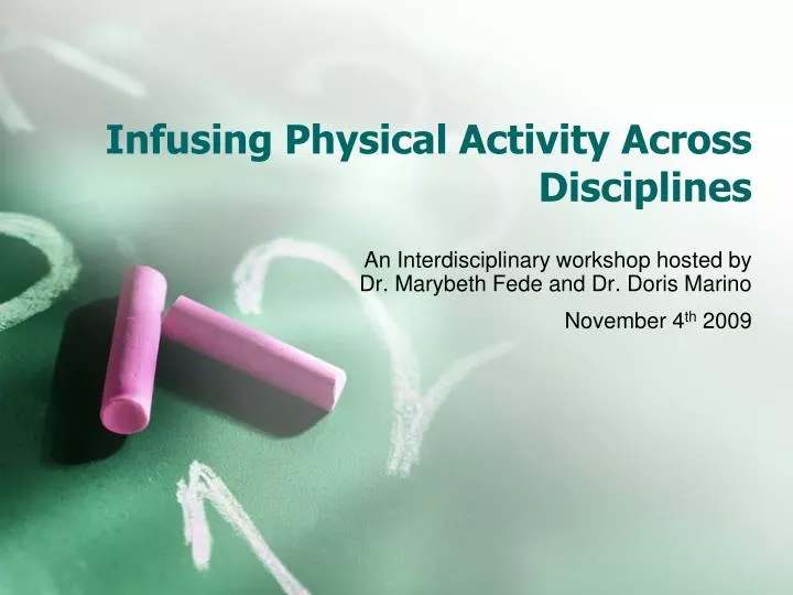 infusing physical activity across disciplines