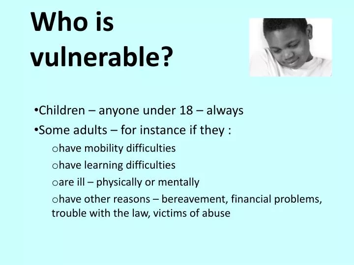 PPT Who Is Vulnerable PowerPoint Presentation Free Download ID 795450