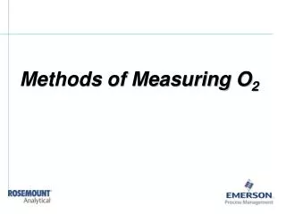 Methods of Measuring O 2