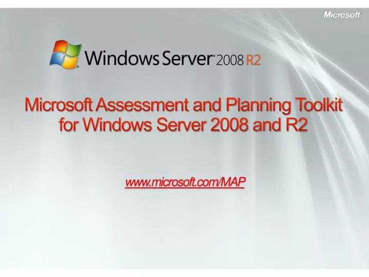 microsoft assessment and planning toolkit for windows server 2008 and r2