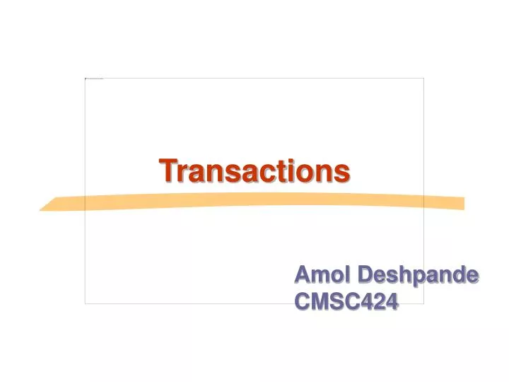 transactions