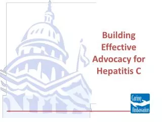 Building Effective Advocacy for Hepatitis C