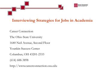 Interviewing Strategies for Jobs in Academia