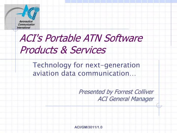 aci s portable atn software products services