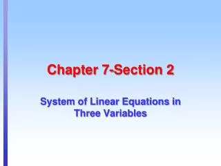 Chapter 7-Section 2
