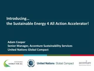 Introducing… the Sustainable Energy 4 All Action Accelerator!