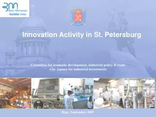Innovation Activity in St. Petersburg