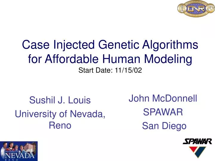 case injected genetic algorithms for affordable human modeling start date 11 15 02