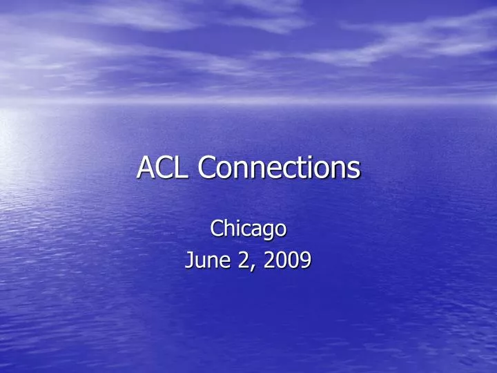 acl connections