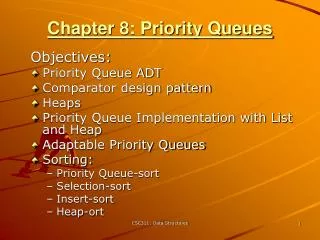 Chapter 8: Priority Queues