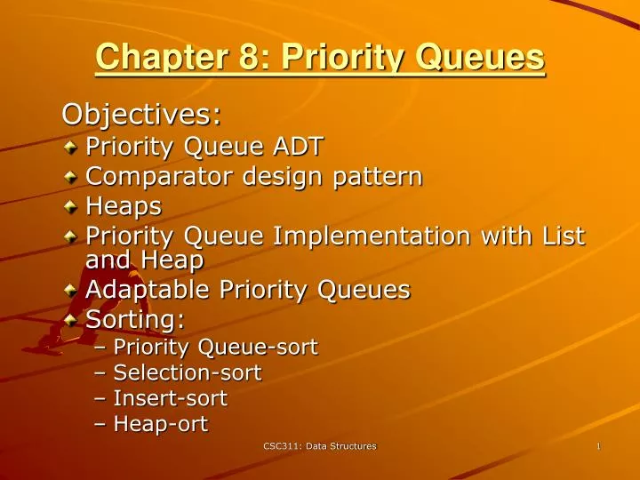 chapter 8 priority queues