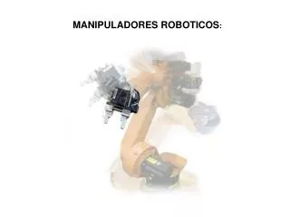 MANIPULADORES ROBOTICOS :