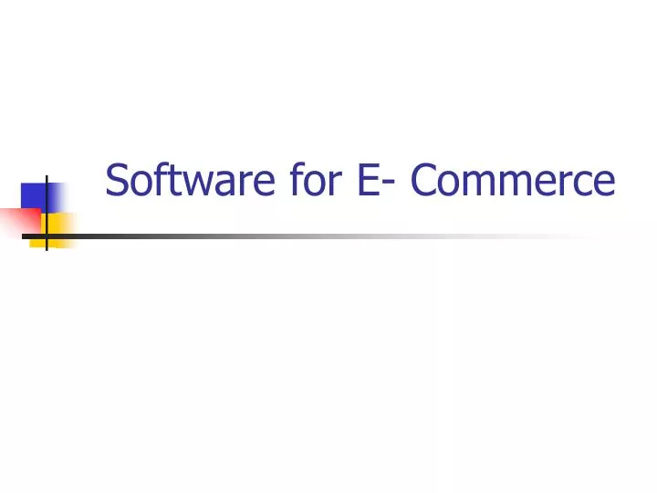 software for e commerce