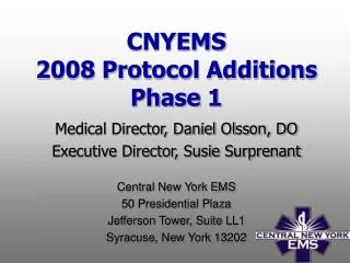 CNYEMS 2008 Protocol Additions Phase 1