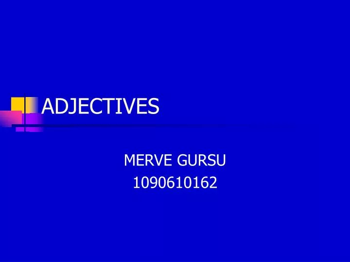 adjectives