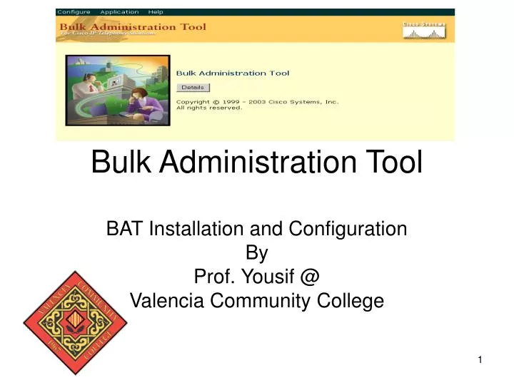 bulk administration tool