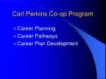 Carl Perkins Co-op Program