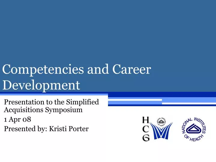 competencies and career development