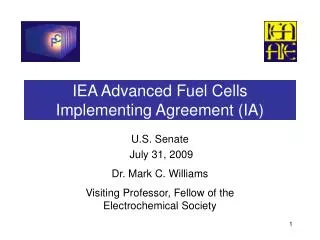 IEA Advanced Fuel Cells Implementing Agreement (IA)