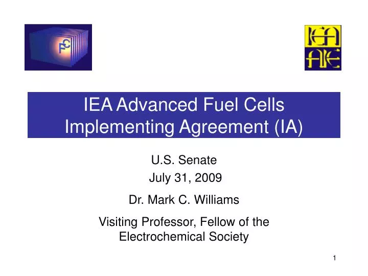 iea advanced fuel cells implementing agreement ia