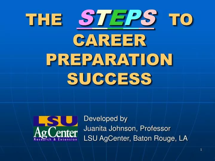the s t e p s to career preparation success