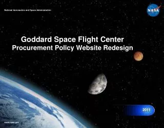 Goddard Space Flight Center Procurement Policy Website Redesign