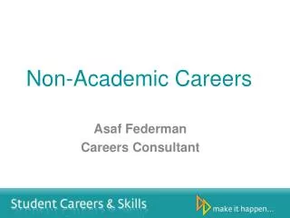 Non-Academic Careers