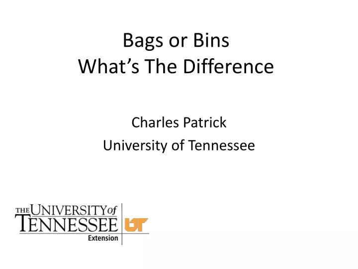 bags or bins what s the difference