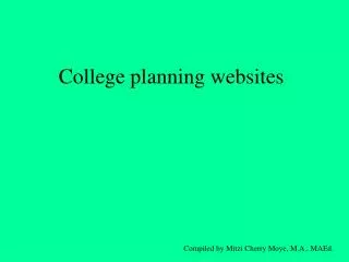 College planning websites