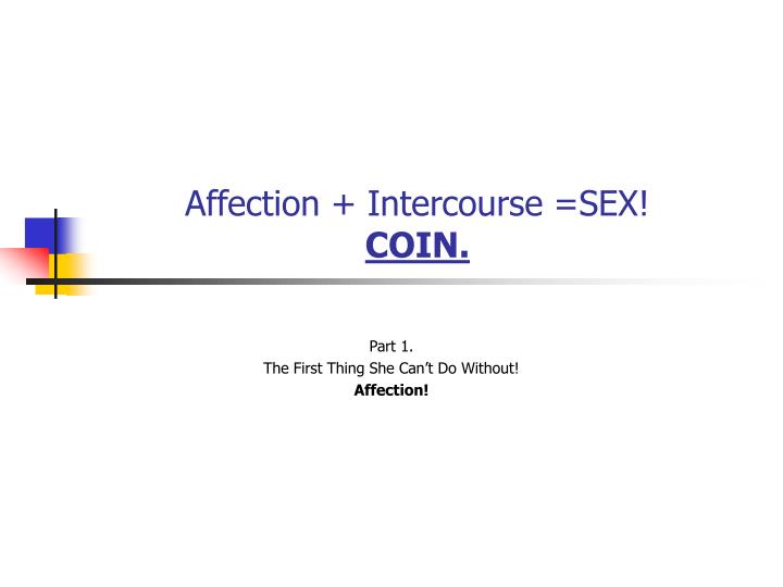 affection intercourse sex coin