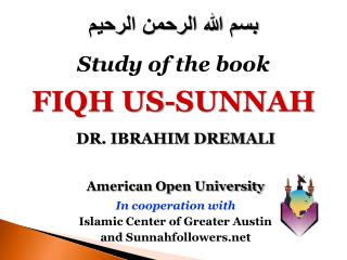 American Open University In cooperation with Islamic Center of Greater Austin and Sunnahfollowers.net