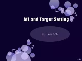 AfL and Target Setting