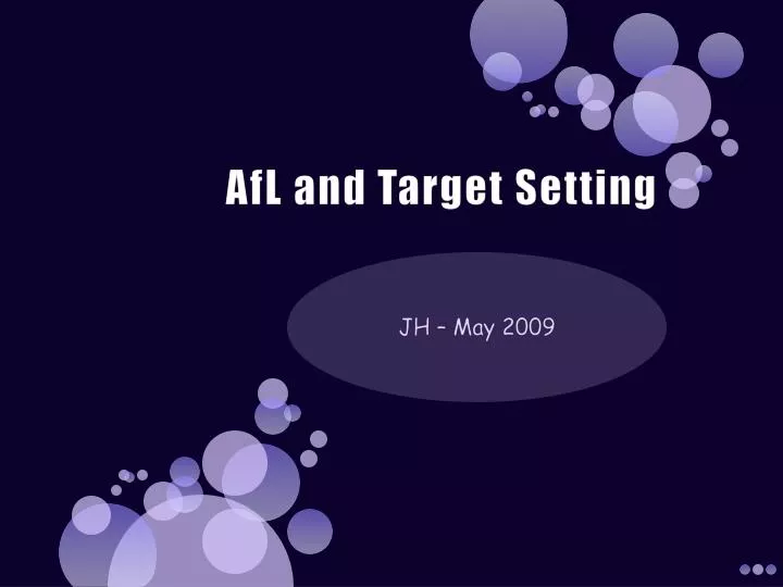 afl and target setting