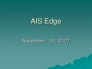 AIS Edge