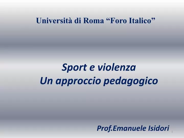 sport e violenza un approccio pedagogico