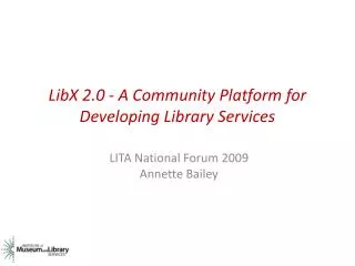 LibX 2.0 - A Community Platform for Developing Library Services