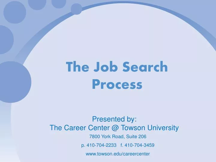 the job search process