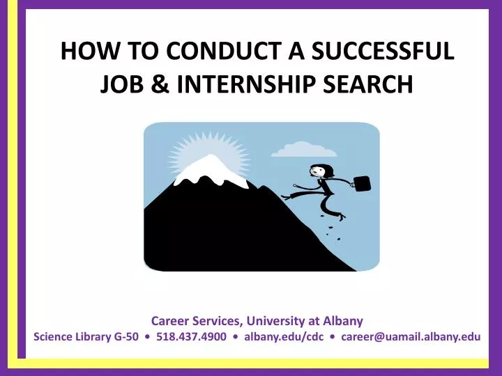 how to conduct a successful job internship search