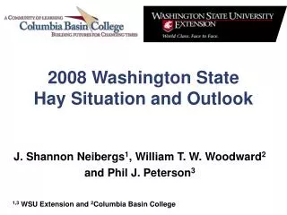 2008 Washington State Hay Situation and Outlook