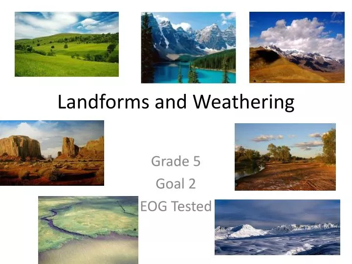 landforms and weathering