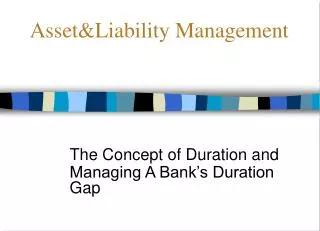 Asset&amp;Liability Management