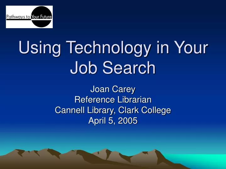 using technology in your job search