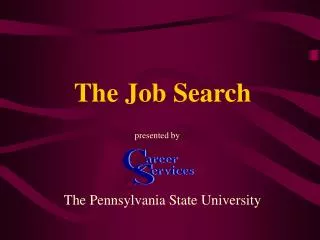 The Job Search