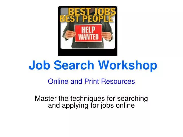 job search workshop