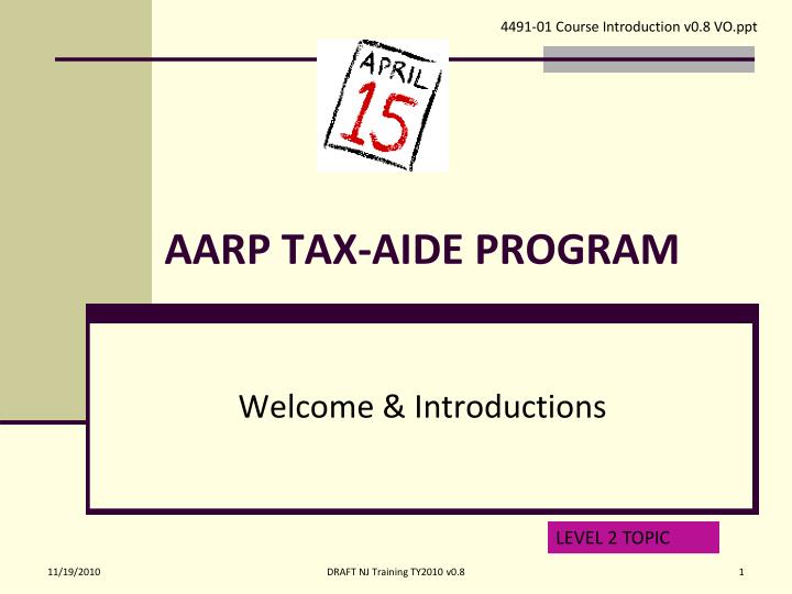 aarp tax aide program