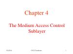 The Medium Access Control Sublayer - slide 1